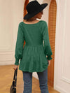 V-Neck Lantern Sleeve Blouse Blouses - Tophatter Daily Deals