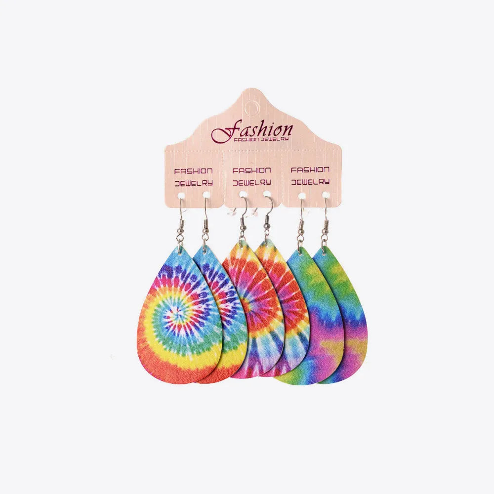 PU Teardrop Earrings Set Earrings - Tophatter Daily Deals