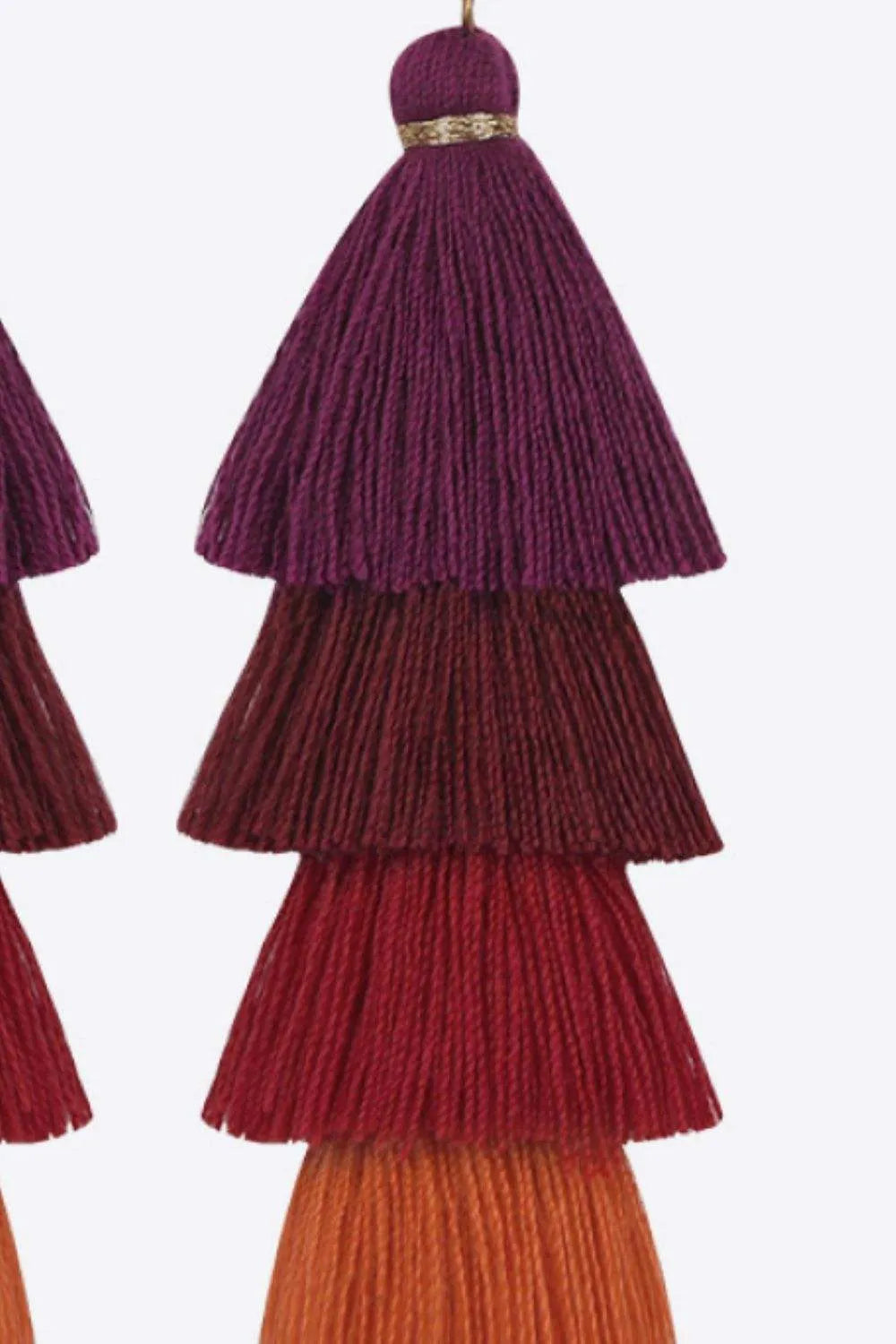 Layered Tassel Earrings Earrings - Tophatter Daily Deals