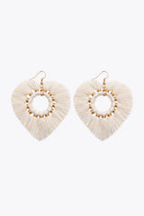 Random 4-Pair Fringe Heart Dangle Earrings Earrings - Tophatter Daily Deals