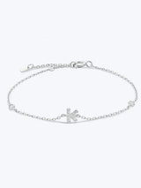 G To K Zircon 925 Sterling Silver Bracelet K-Silver One Size Bracelets - Tophatter Daily Deals
