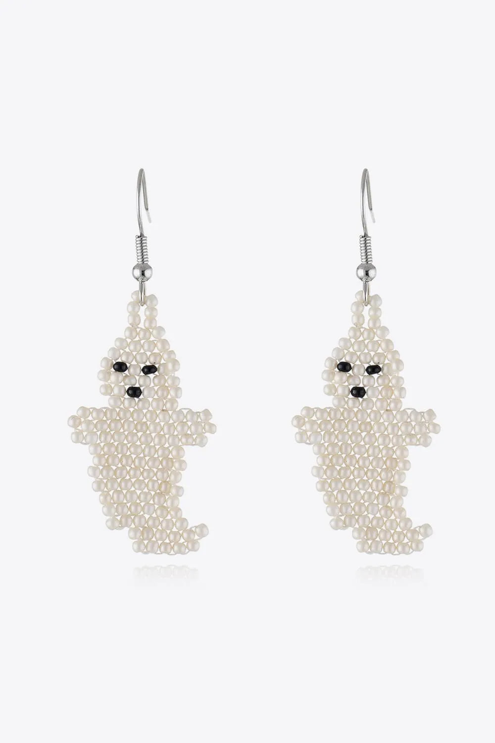 Beaded Dangle Earrings Ivory One Size Earrings - Tophatter Daily Deals