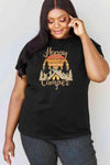 Simply Love Full Size HAPPY CAMPER Graphic T-Shirt Black Women's T-Shirts - Tophatter Daily Deals