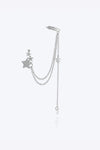 Zircon Star 925 Sterling Silver Single Earring Earrings - Tophatter Daily Deals