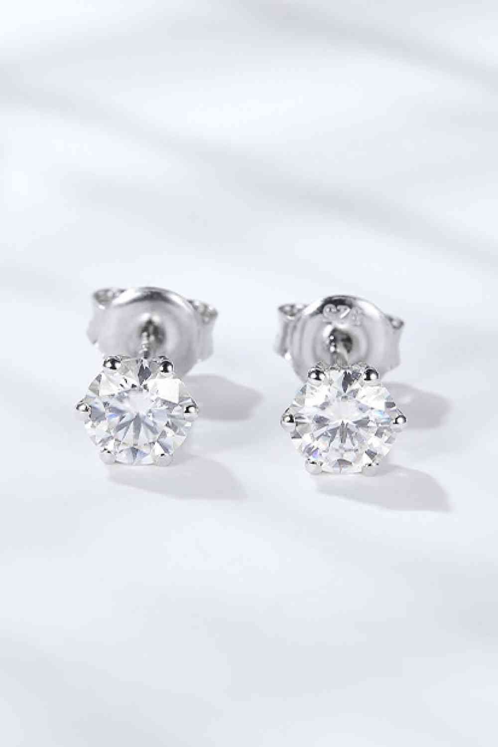 Good Days Ahead Moissanite Stud Earrings - Tophatter Shopping Deals