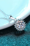 925 Sterling Silver Moissanite Pendant Necklace Moissanite - Tophatter Daily Deals