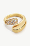 Crystal Polished Bypass Ring Rings - Tophatter Daily Deals