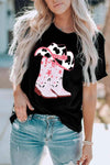 Cowboy Hat and Boots Graphic Tee - Tophatter Daily Deals