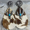 Turquoise Cactus Dangle Earrings Style C One Size Earrings - Tophatter Daily Deals