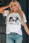 FOOTBALL AND FALL Graphic T-Shirt Women's T-Shirts - Tophatter Daily Deals