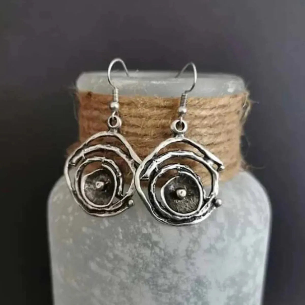 Alloy Dangle Earrings Silver One Size Earrings - Tophatter Daily Deals