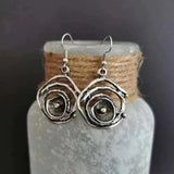 Alloy Dangle Earrings Silver One Size Earrings - Tophatter Daily Deals