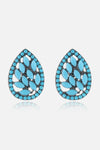 Turquoise Stud Earrings Style F One Size Earrings - Tophatter Daily Deals