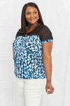 Sew In Love Feeling Sassy Full Size Mesh Detail Top Blouses - Tophatter Daily Deals