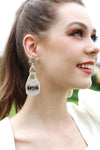 Beaded Champagne Bottle Earrings Earrings - Tophatter Daily Deals