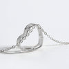 Heart Inlaid Zircon Spring Ring Closure Necklace Necklaces - Tophatter Daily Deals