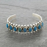Turquoise Open Bracelet Sky Blue One Size Bracelets - Tophatter Daily Deals