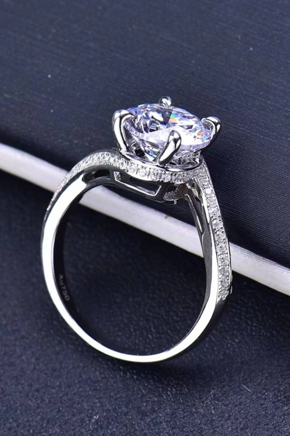Keep Your Eyes On Me 3 Carat Moissanite Ring - Tophatter Deals