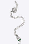 Snake-Shaped 925 Sterling Silver Earrings Earrings - Tophatter Daily Deals