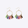 Multicolored Stone Dangle Earrings Earrings - Tophatter Daily Deals