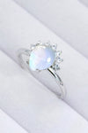 925 Sterling Silver Moonstone Ring Moonstone - Tophatter Daily Deals