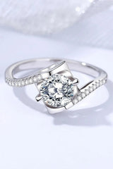 Darling You 925 Sterling Silver Moissanite Ring Moissanite - Tophatter Daily Deals