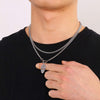 Skull Shape Double-Layered Pendant Necklace Necklaces - Tophatter Daily Deals