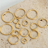 18K Gold-Plated Huggie Earrings Earrings - Tophatter Daily Deals