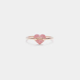 MOM Heart Shape 925 Sterling Silver Engraved Ring Rose Gold Rings - Tophatter Daily Deals