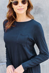 Basic Bae Full Size Round Neck Long Sleeve Top - Tophatter Deals