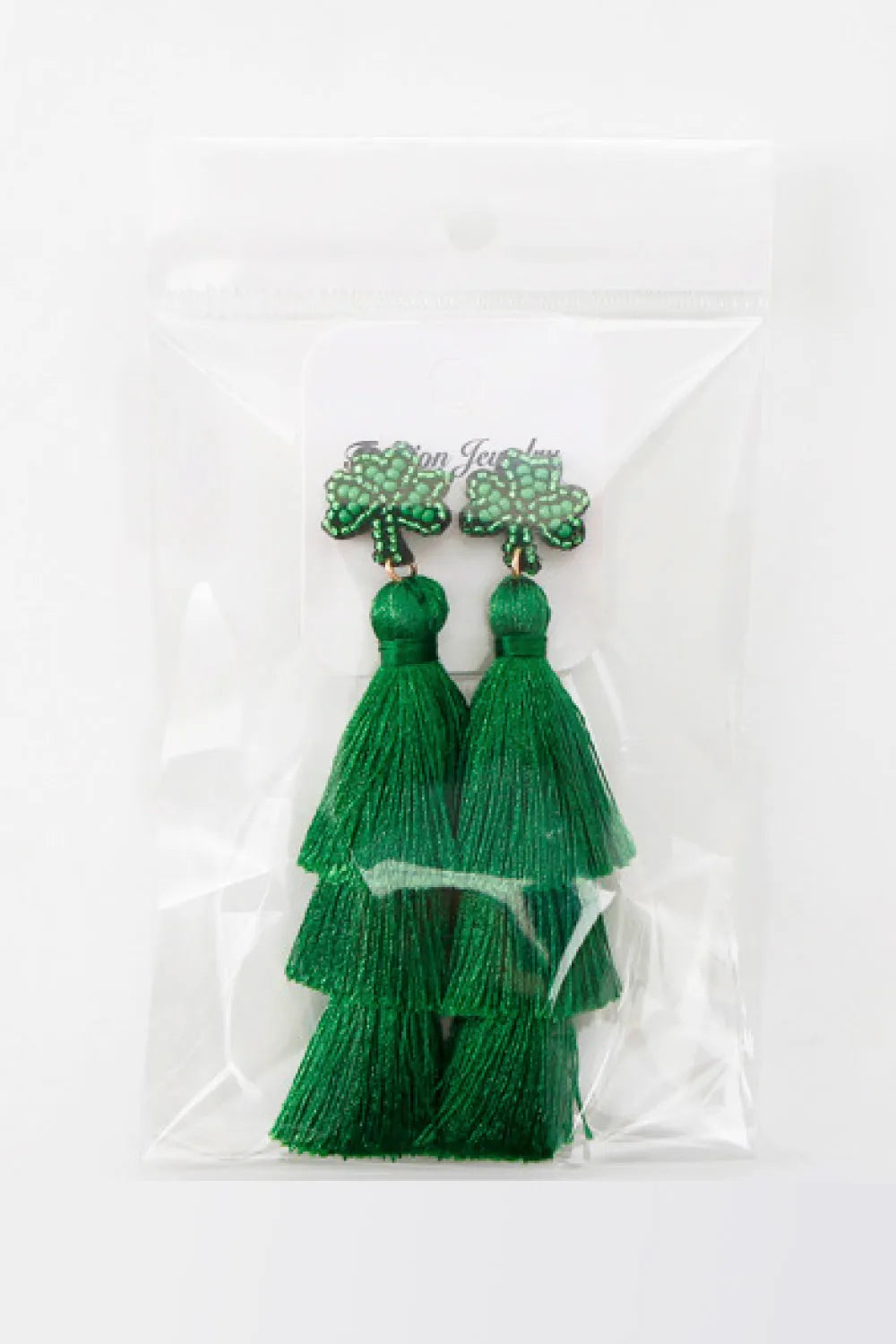 Shamrock Earrings with Tassel Earrings - Tophatter Daily Deals