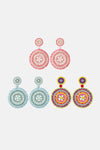 Beaded Boho Style Round Shape Dangle Earrings Earrings - Tophatter Daily Deals