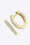 Inlaid Moissanite Hoop Earrings Moissanite - Tophatter Daily Deals