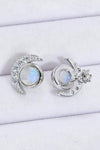 925 Sterling Silver Moonstone Stud Earrings Moonstone - Tophatter Daily Deals