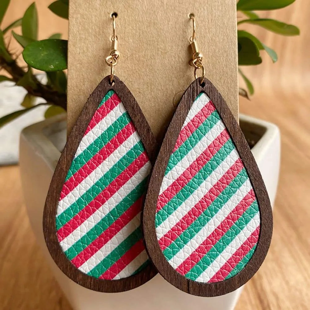 PU Teardrop Earrings Style K One Size Earrings - Tophatter Daily Deals