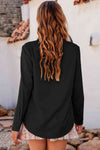 Tie Neck Long Sleeve Blouse - Tophatter Deals