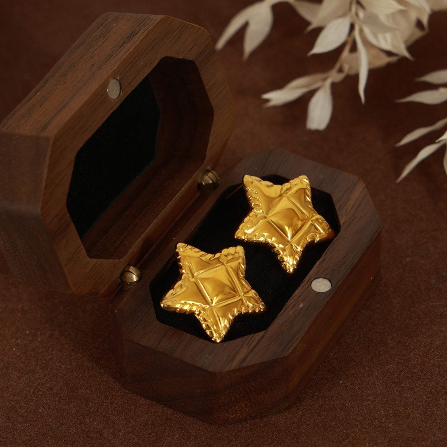 Titanium Steel Star Stud Earrings Earrings - Tophatter Daily Deals