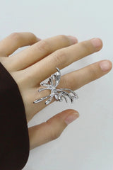 Zinc Alloy Butterfly Ring Rings - Tophatter Daily Deals
