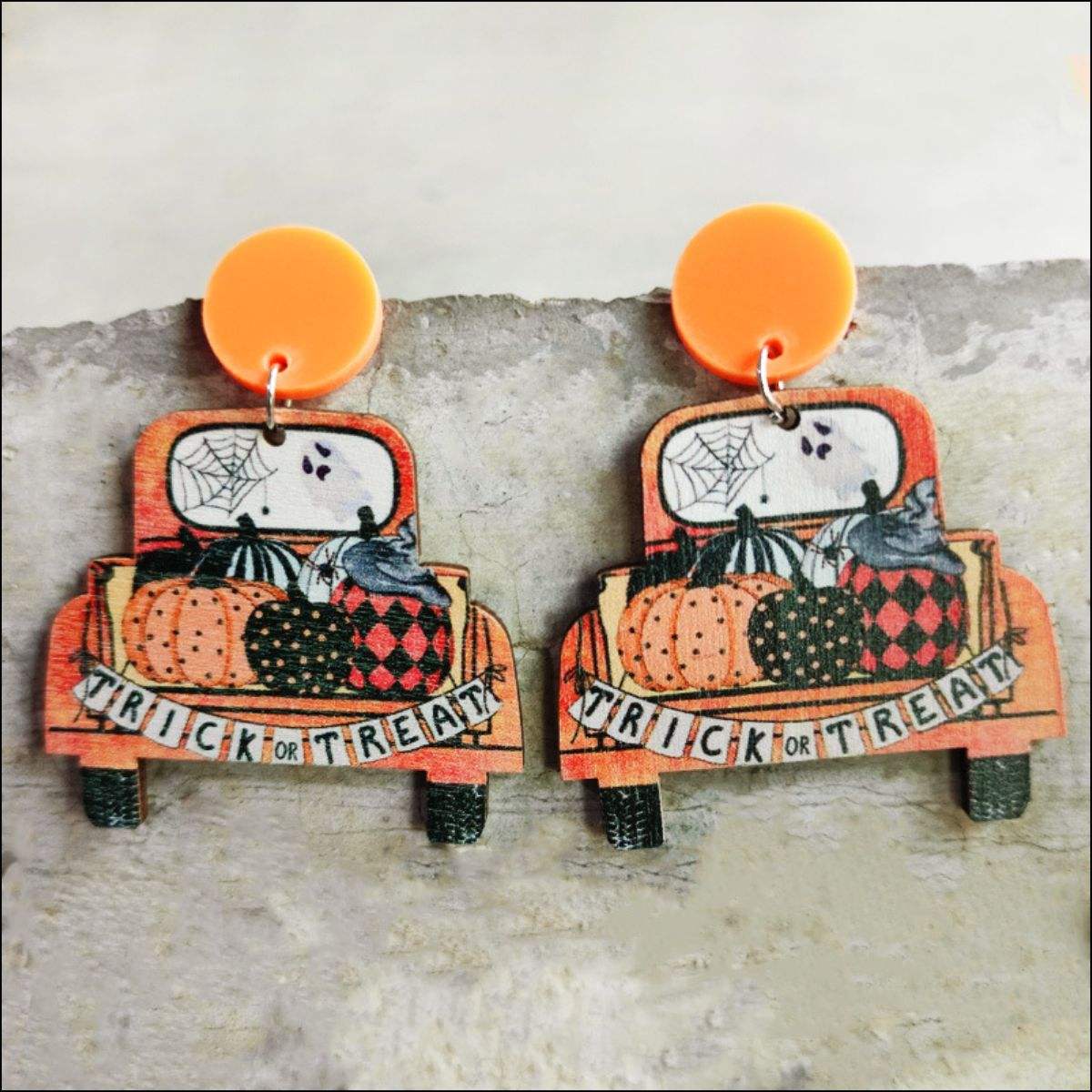 Halloween Drop Earrings Style B One Size Earrings - Tophatter Daily Deals