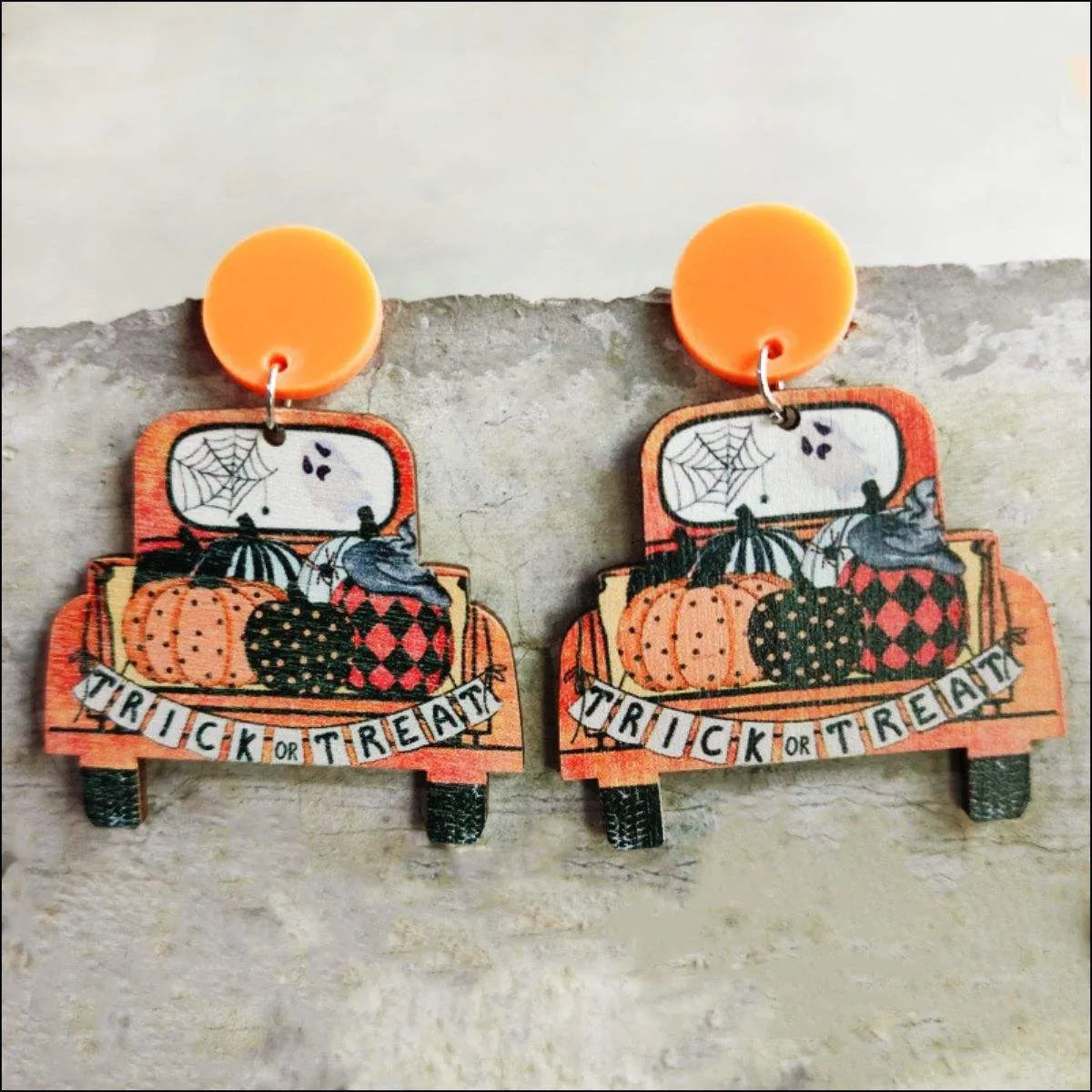 Halloween Drop Earrings Style B One Size Earrings - Tophatter Daily Deals