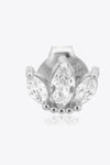 925 Sterling Silver Zircon Decor Stud Earrings Earrings - Tophatter Daily Deals