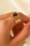 18K Gold-Plated Wide Open Ring Rings - Tophatter Daily Deals