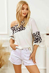 Printed Round Neck Long Sleeve Blouse Blouses - Tophatter Daily Deals