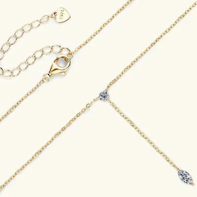 Moissanite 925 Sterling Silver Necklace Moissanite - Tophatter Daily Deals