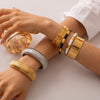 18K Gold-Plated Stainless Steel Bracelet Bracelets - Tophatter Daily Deals