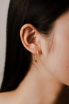 Inlaid Zircon 925 Sterling Silver Huggie Earrings Earrings - Tophatter Daily Deals