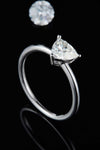 1 Carat Moissanite 925 Sterling Silver Solitaire Ring Rings - Tophatter Daily Deals