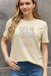 Simply Love Full Size LIFE IS BETTER WITH DOGS Graphic Cotton Tee Women's T-Shirts - Tophatter Daily Deals