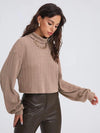 Turtleneck Long Sleeve Top - Tophatter Deals