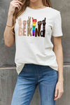 Simply Love Full Size BE KIND Graphic Cotton Tee Women's T-Shirts - Tophatter Daily Deals